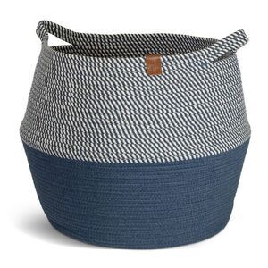 CleverMade -  XL Rope Belly Basket Navy Noir Navy